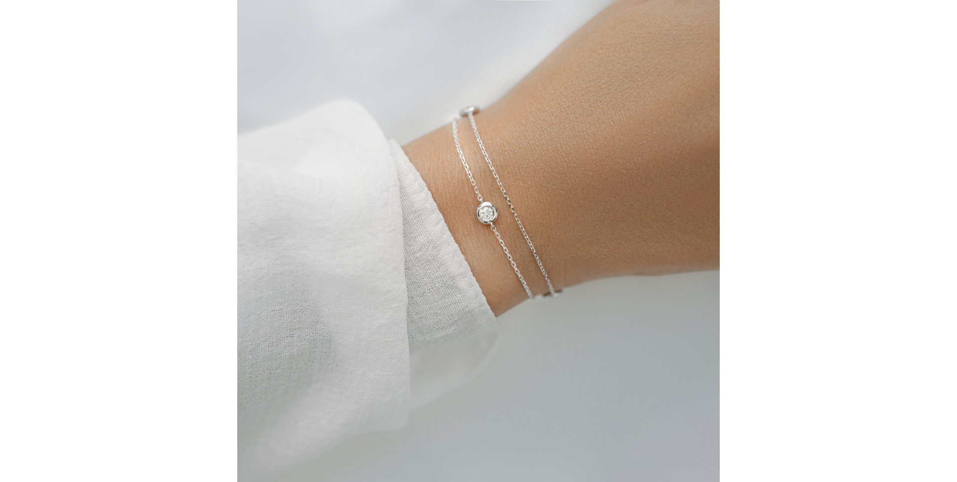 Náramok s diamantmi Triple Dots