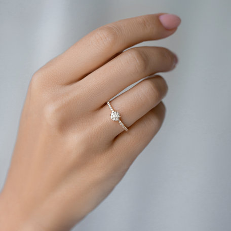 Prsteň s diamantmi Gem Simplicity