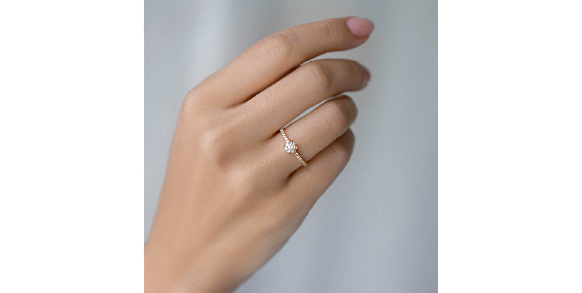 Prsteň s diamantmi Gem Simplicity