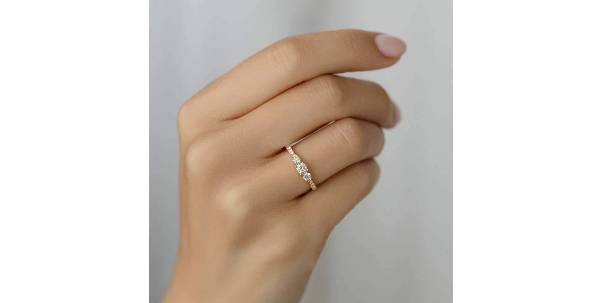 Prsteň s diamantmi Flare