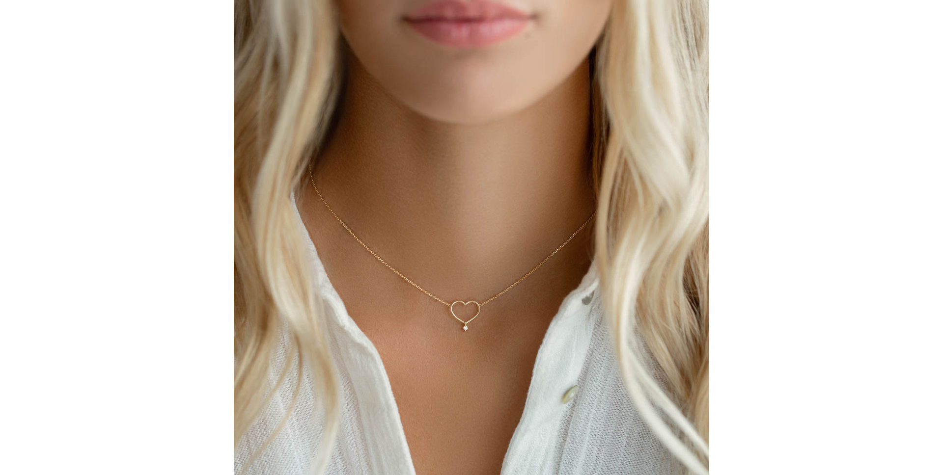 Náhrdelník s diamantom Eternal Heart