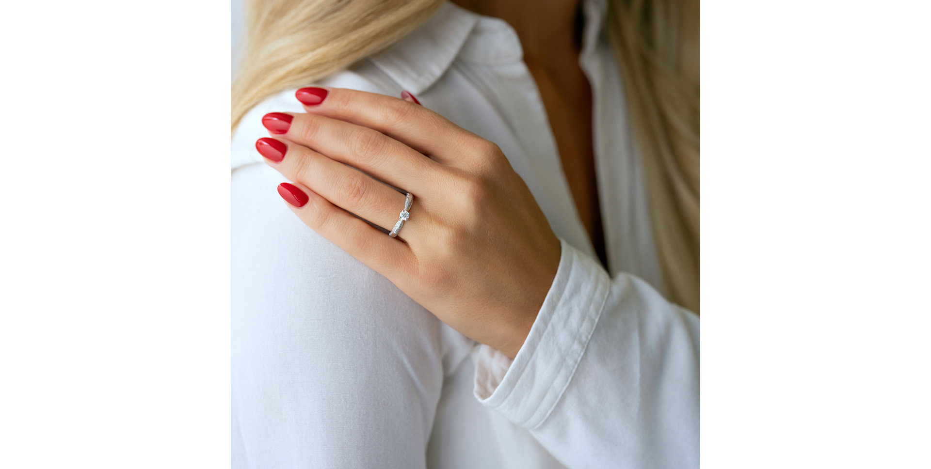 Prsteň s diamantmi Love Ray