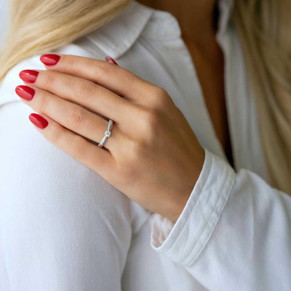 Prsteň s diamantmi Love Ray