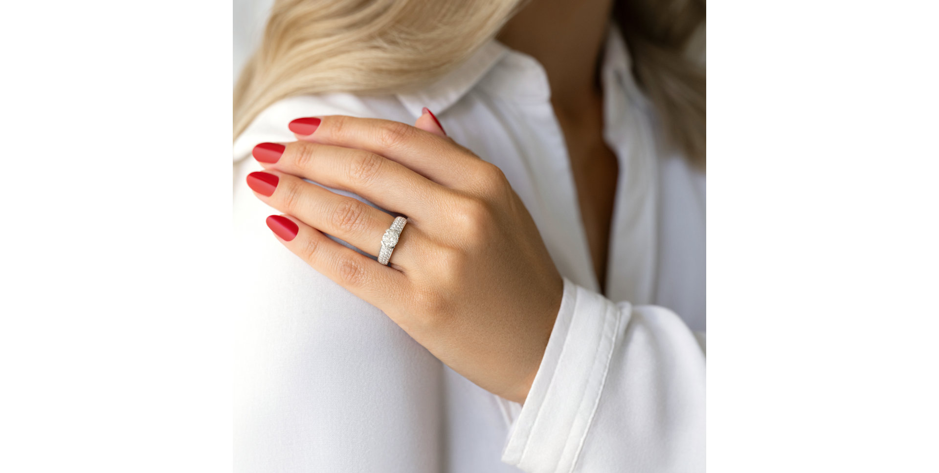 Prsteň s diamantmi Melissande