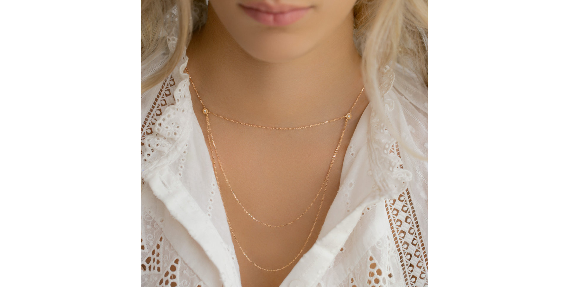 Náhrdelník s diamantmi HexaSparkle