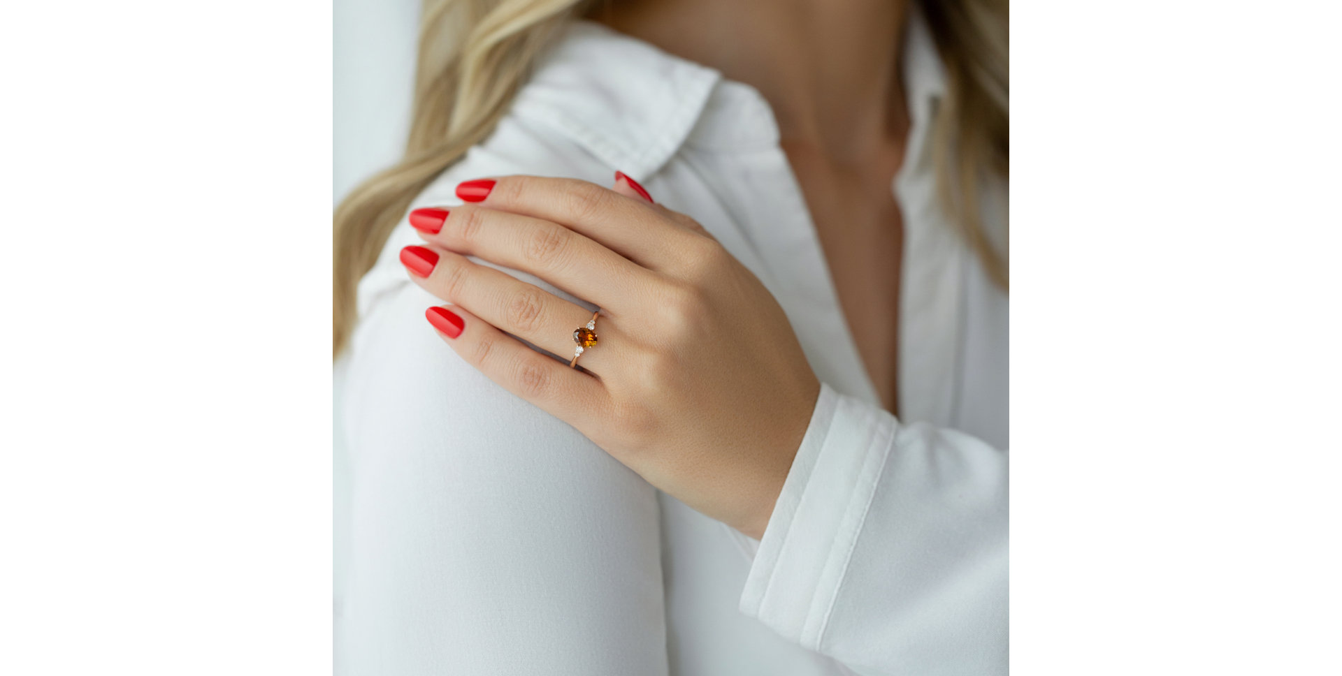 Prsteň s turmalínom a diamantmi Halicarnassus