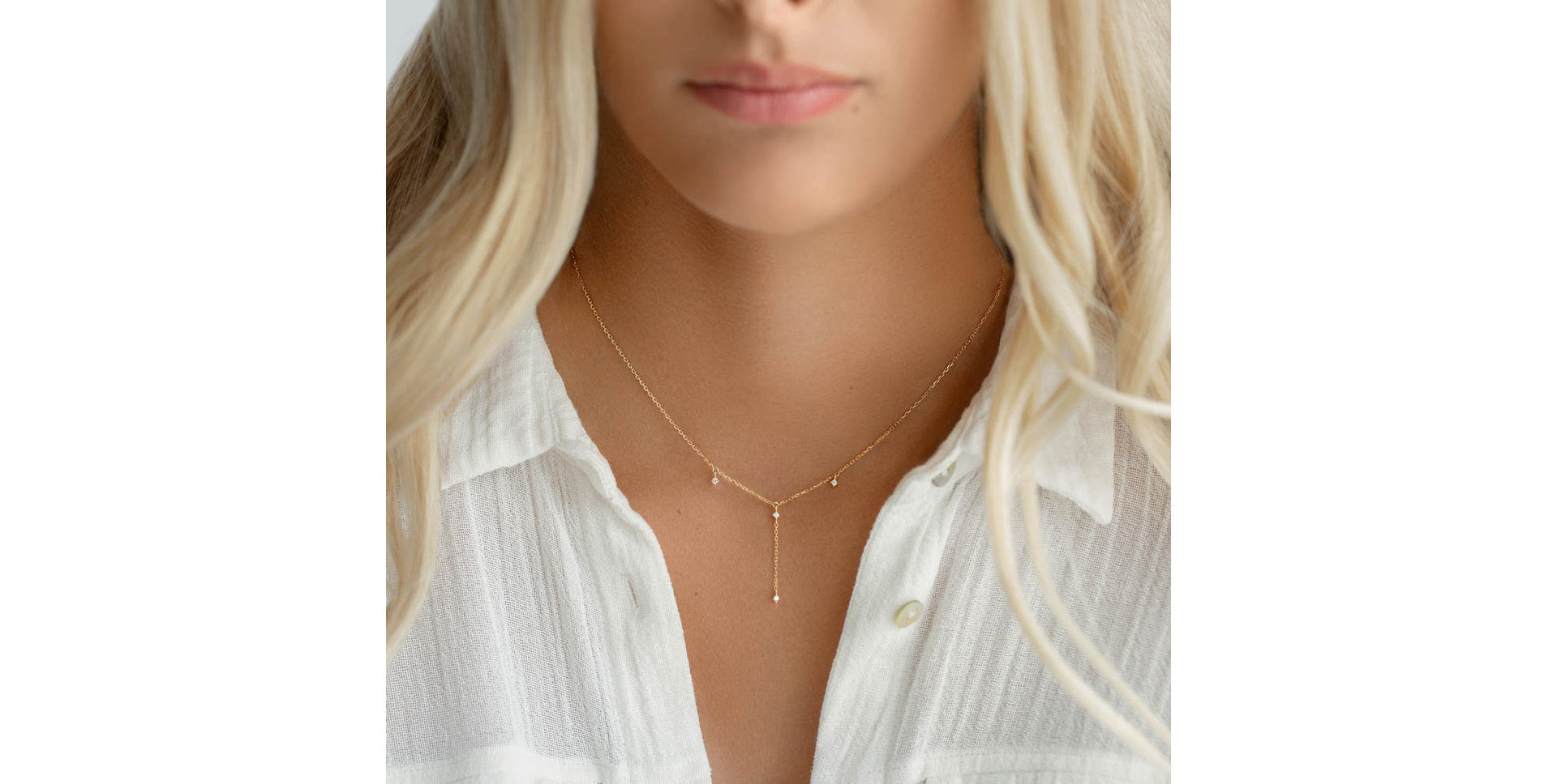 Náhrdelník s diamantmi Cha Cha