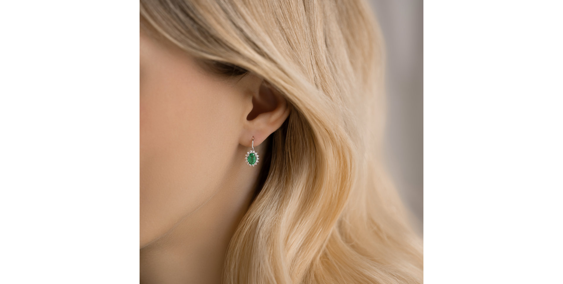 Náušnice s diamantmi a zafírom Princess Sparkle