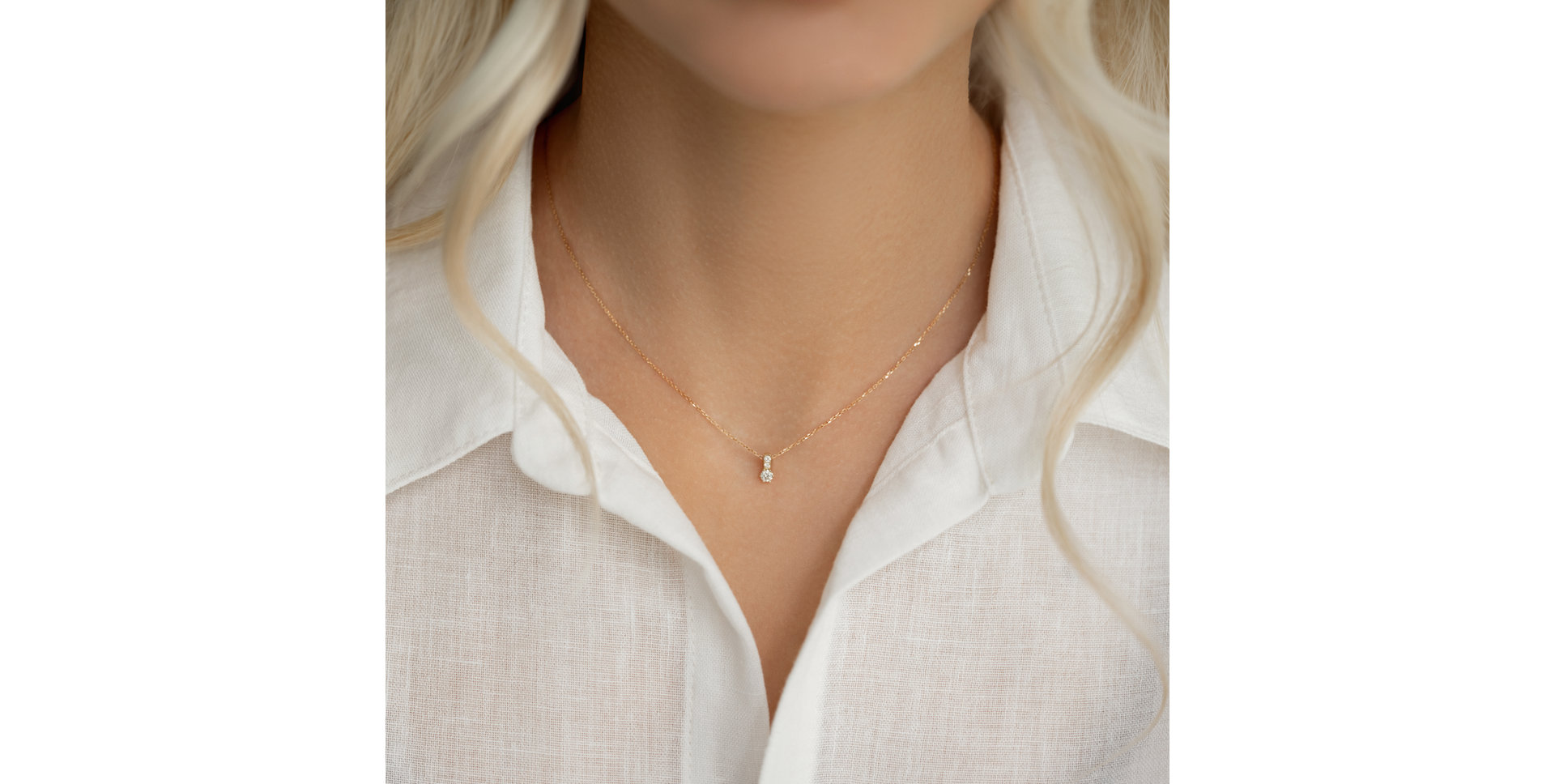 Náhrdelník s diamantmi Essential Glow