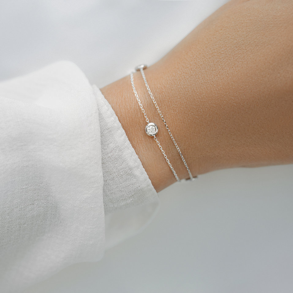 Náramok s diamantmi Triple Dots