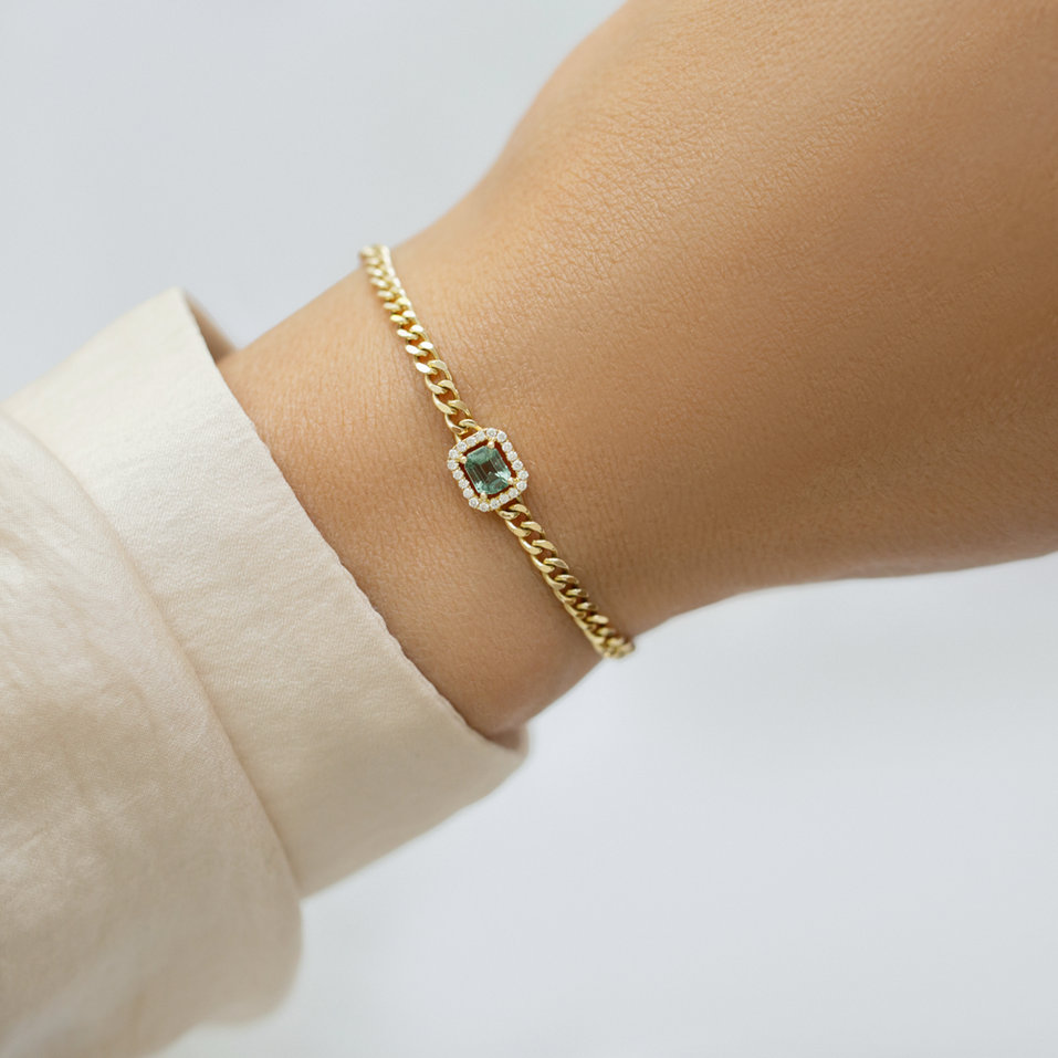 Náramok s diamantmi a zafírom Mysterious Spell