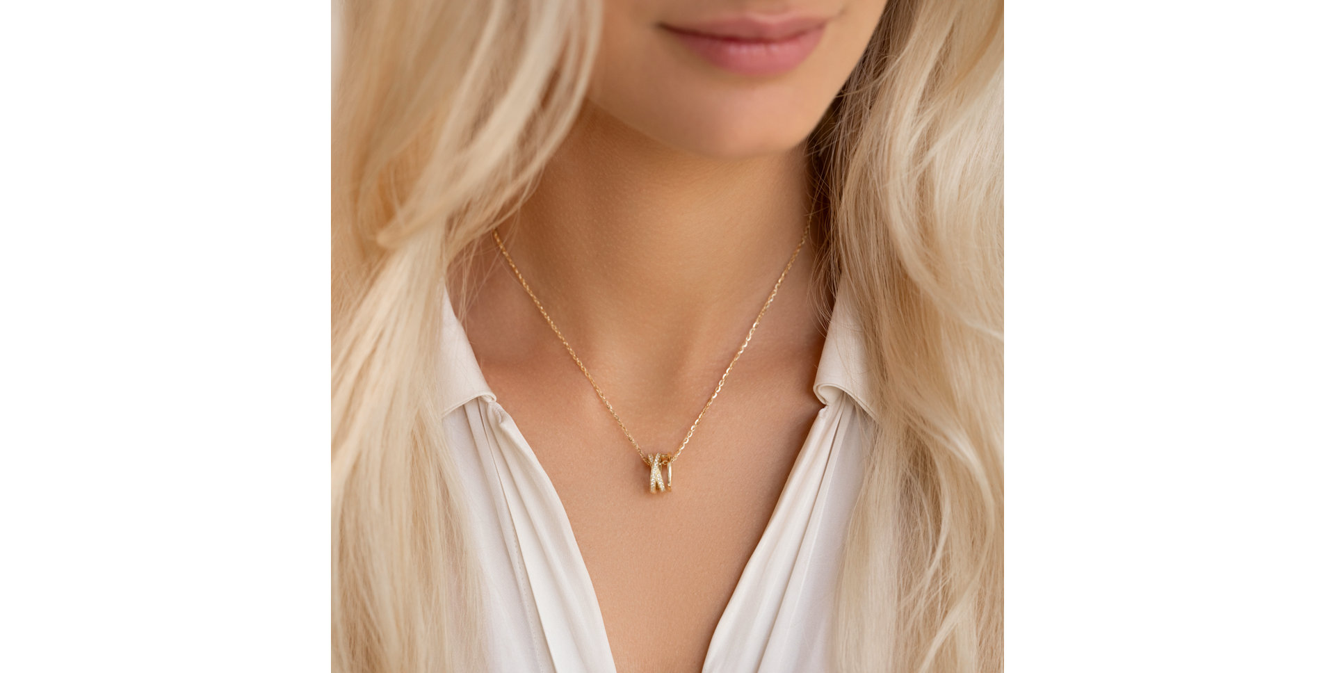 Náhrdelník s diamantmi Sven