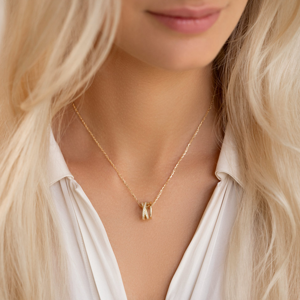 Náhrdelník s diamantmi Sven