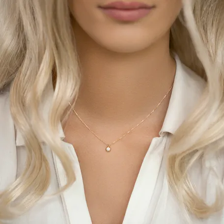 Náhrdelník s diamantom Sparkling Dots