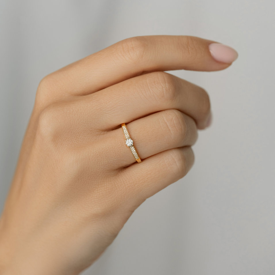 Prsteň s diamantmi Sparkle