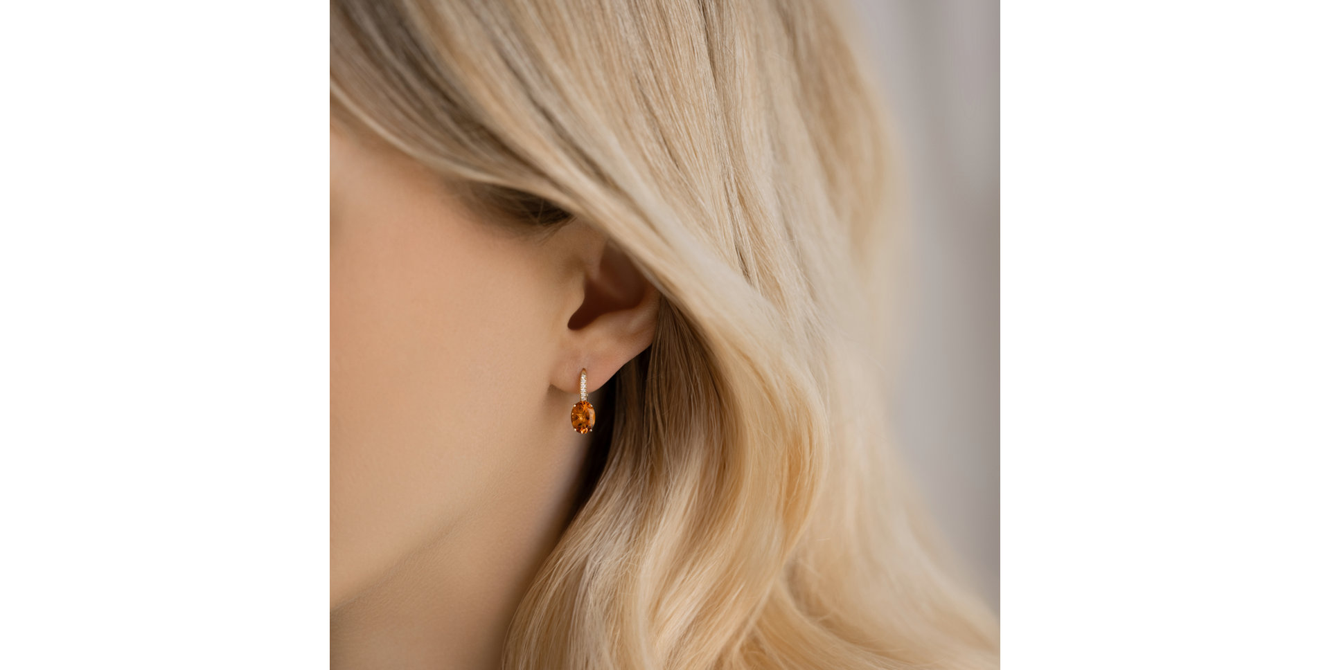 Náušnice s diamantmi a turmalínom Iris Elegance