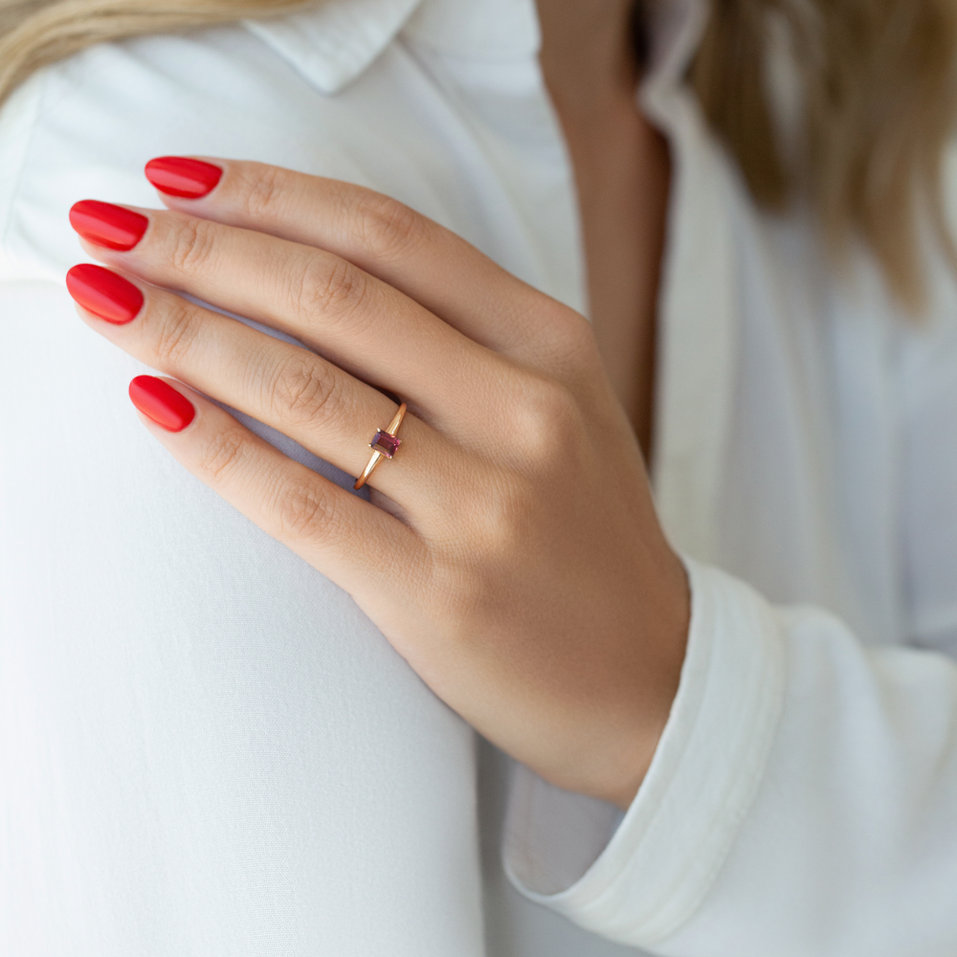 Prsteň s ametystom Domante