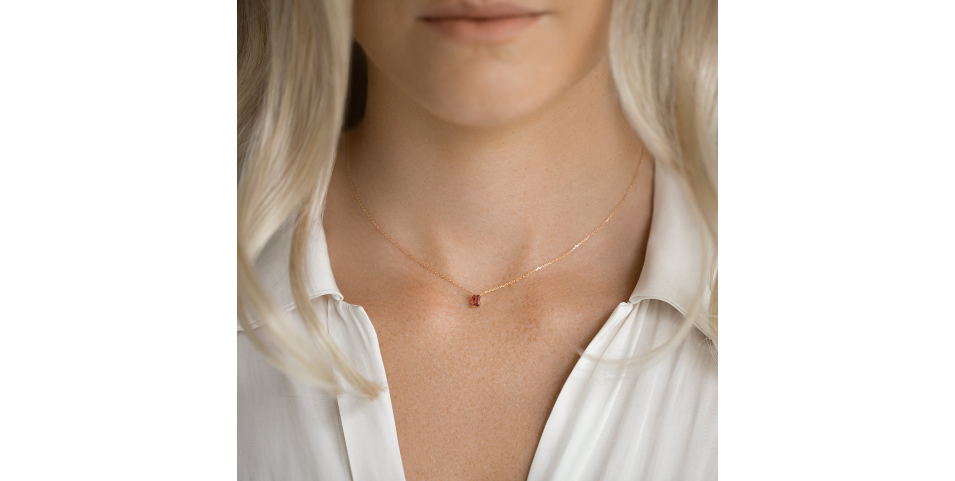 Náhrdelník s morganitom Mosselyn