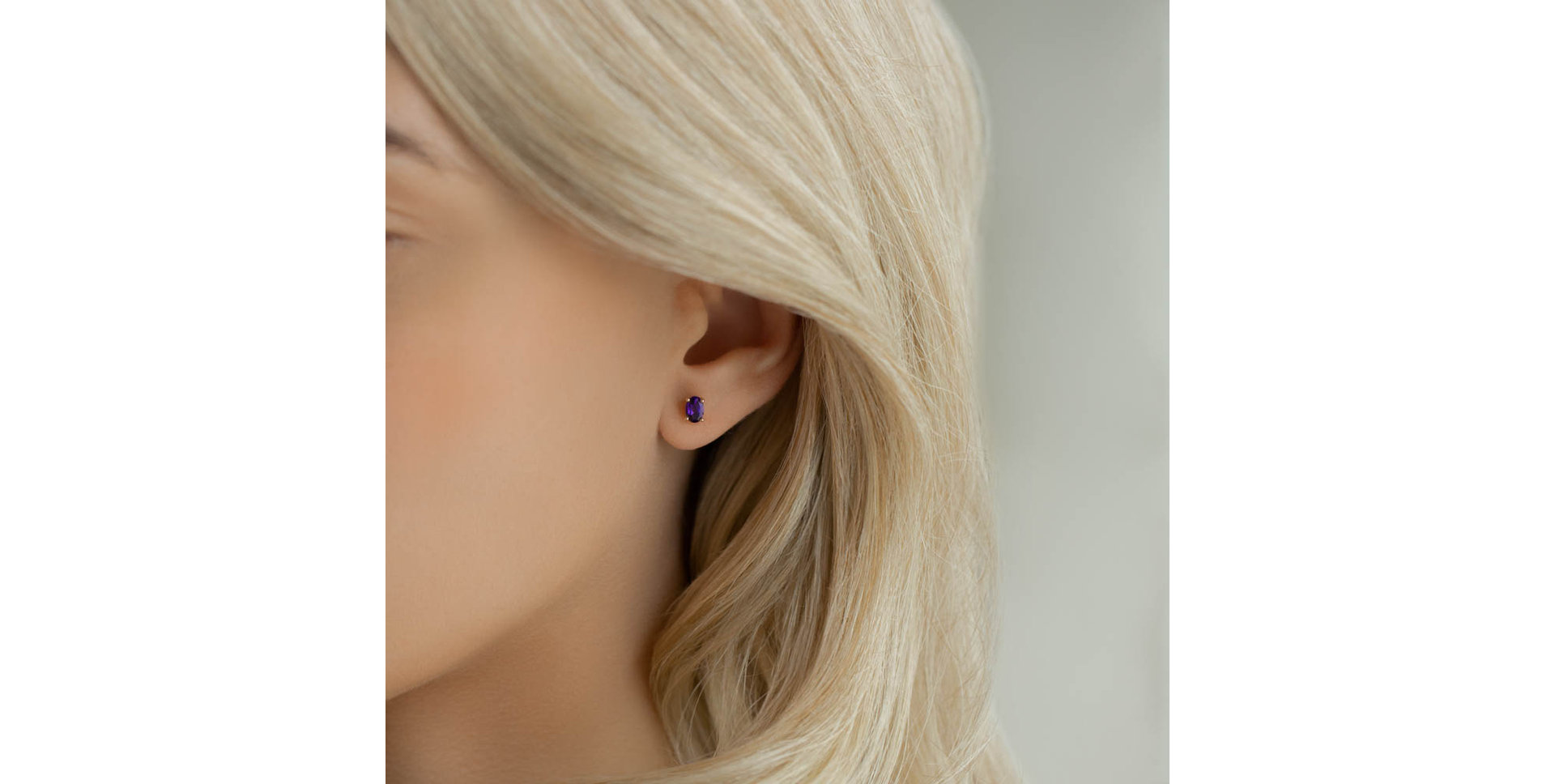 Náušnice s ametystom Mystic Abyss