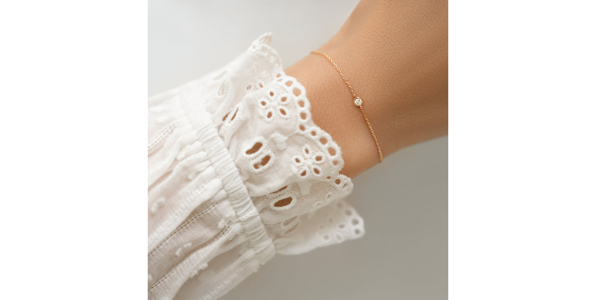 Náramok s diamantmi Dot of Happiness