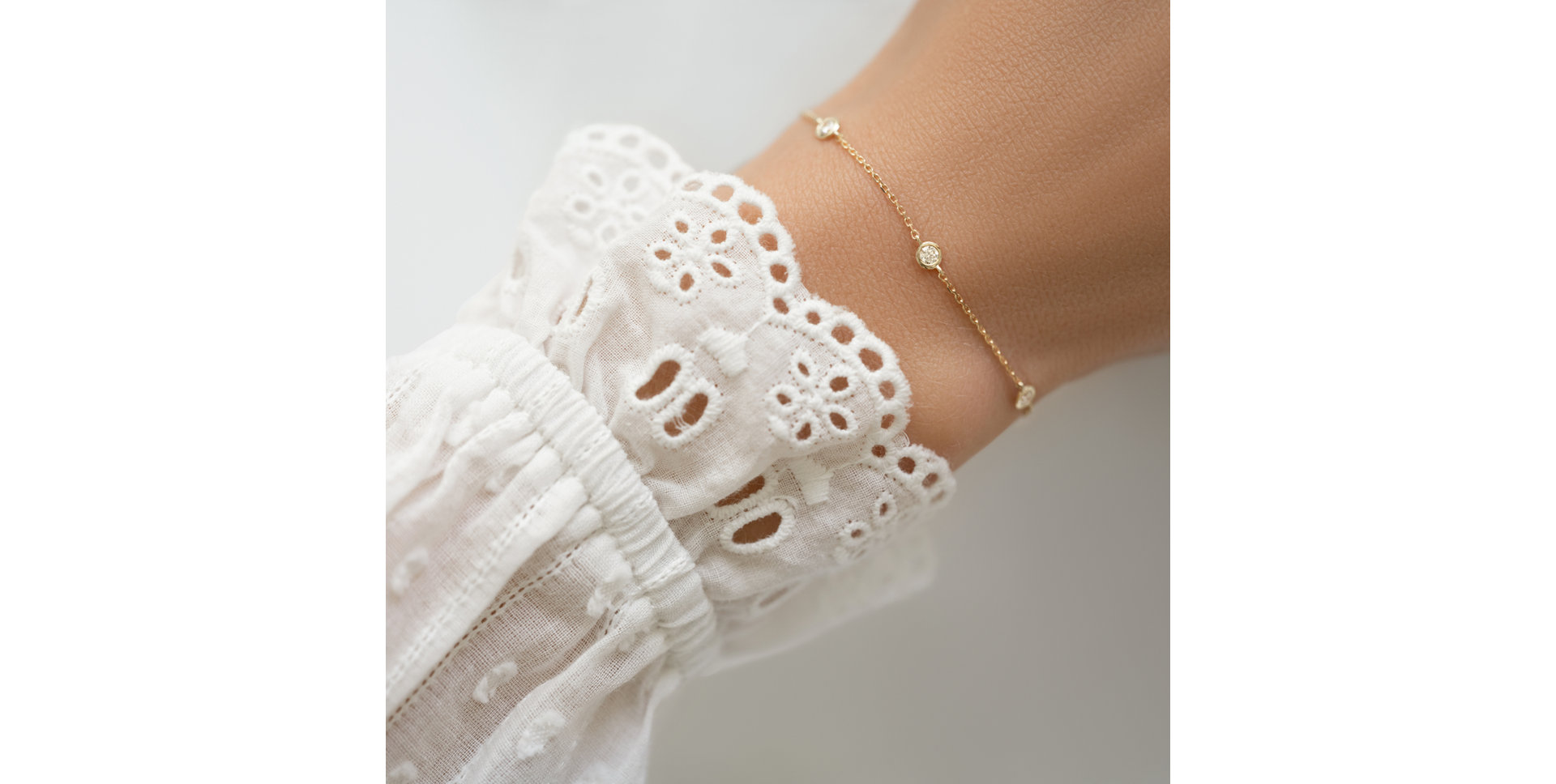 Náramok s diamantmi Dot of Happiness