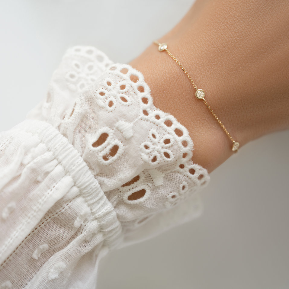 Náramok s diamantmi Dot of Happiness