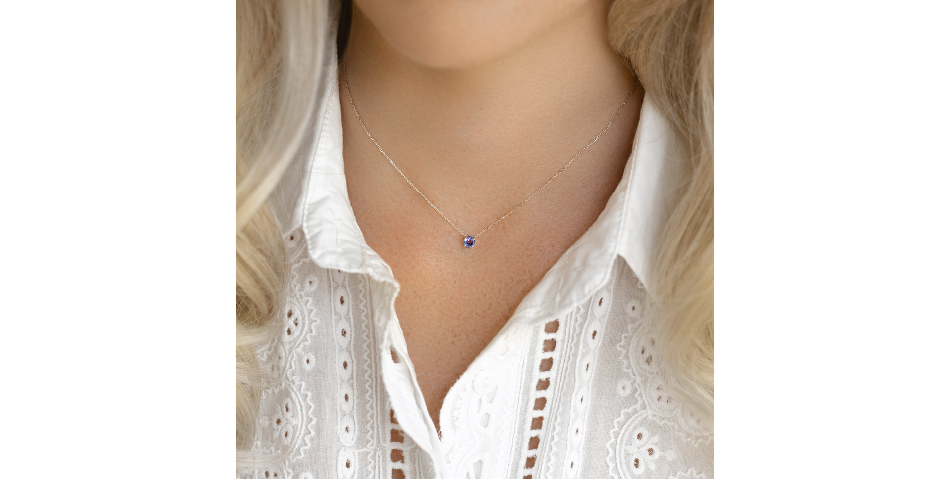 Náhrdelník s tanzanitom Thalassali