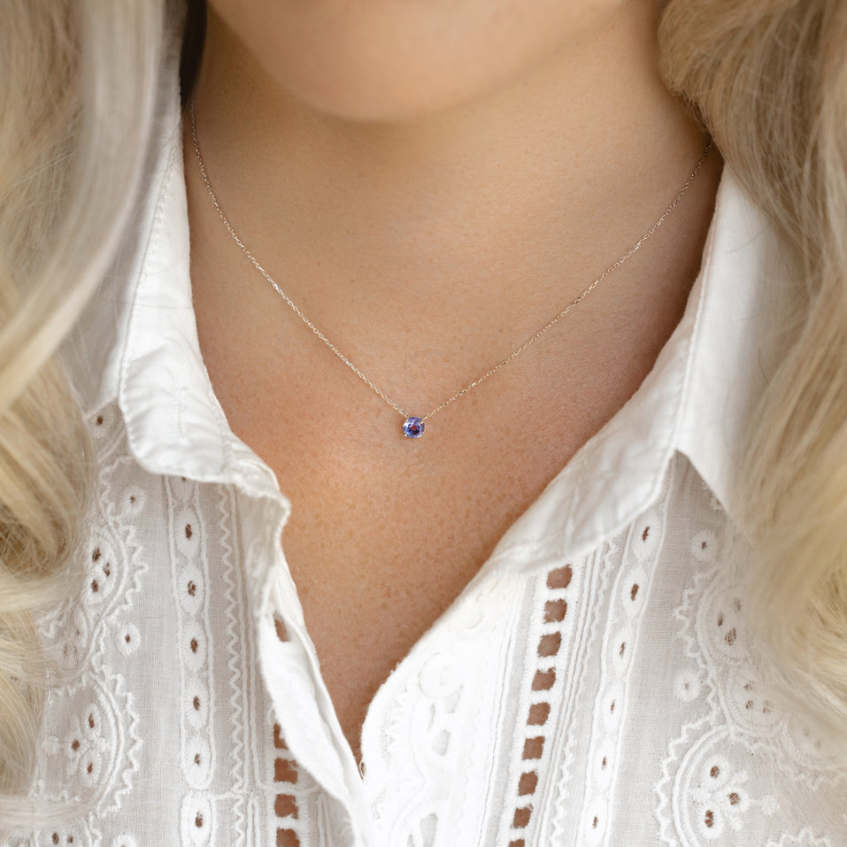 Náhrdelník s tanzanitom Thalassali