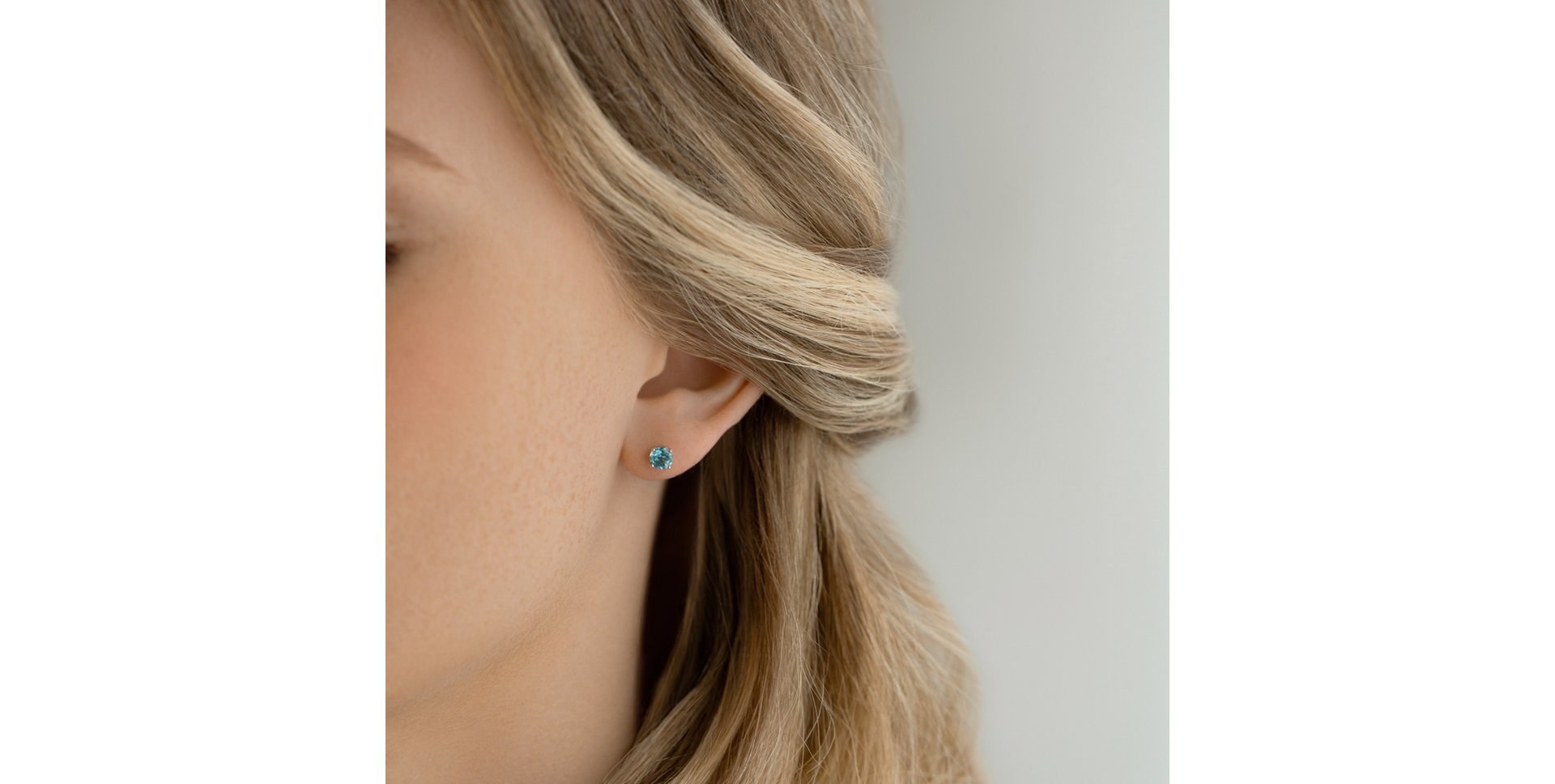 Náušnice s topásom Orbs