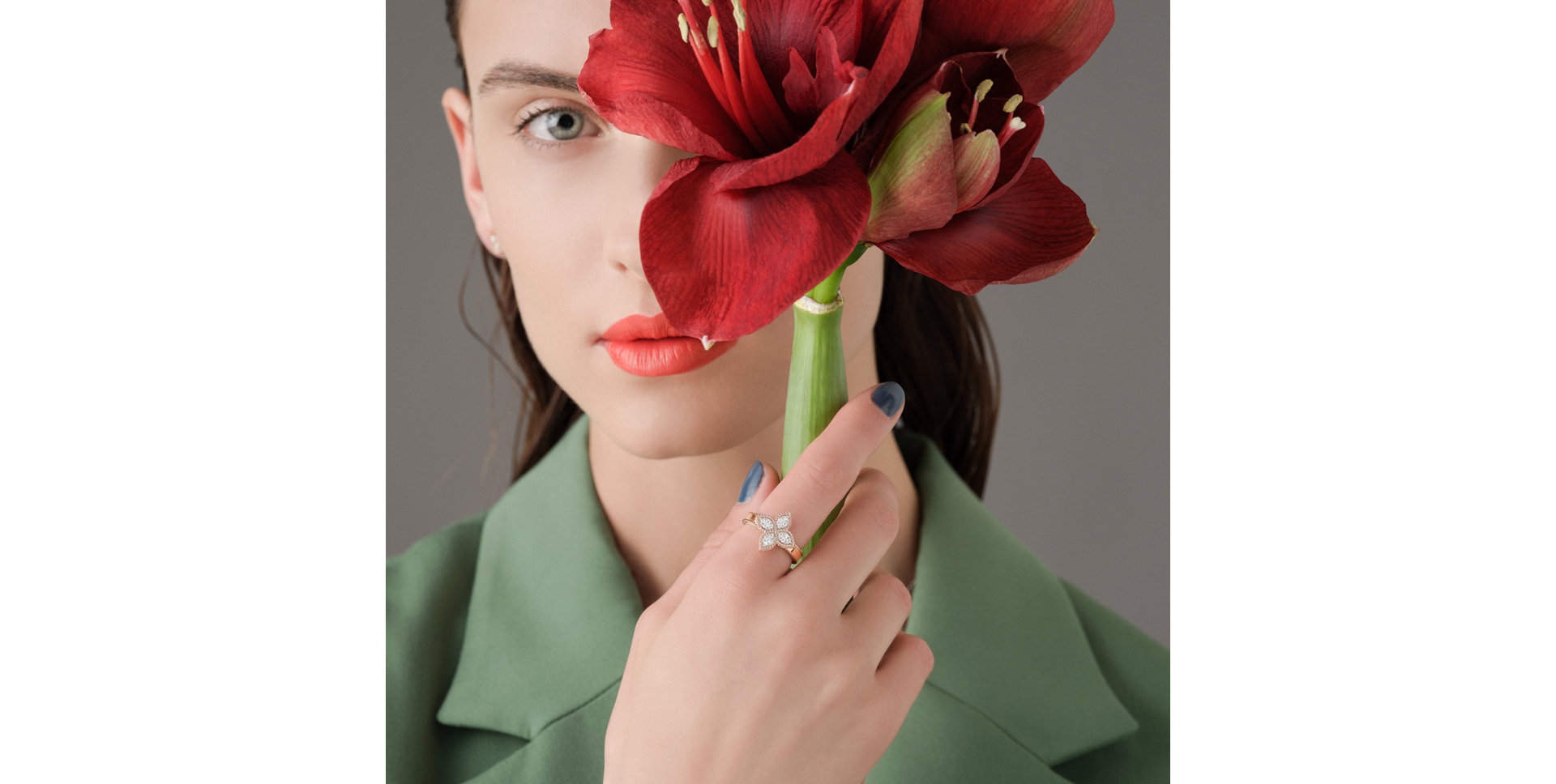 Prsteň s diamantmi Princess Flower