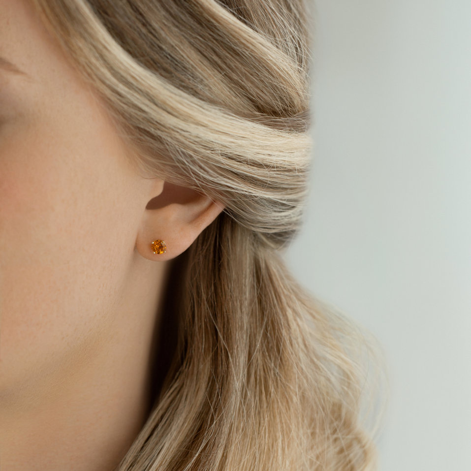 Náušnice s rhodolitom Pindots