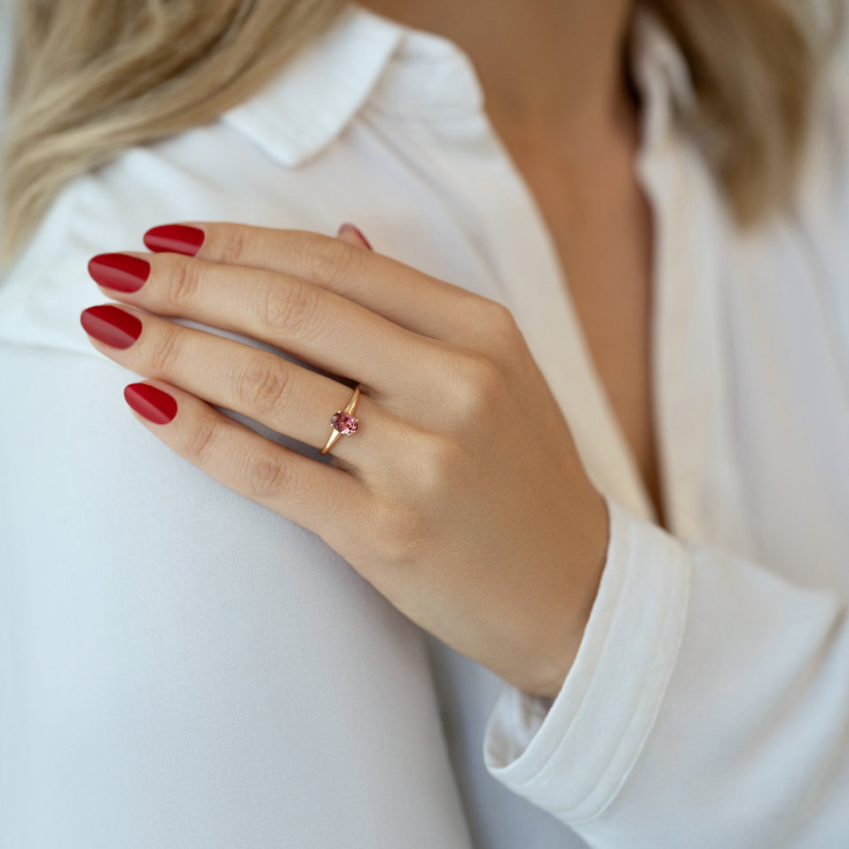 Prsteń s turmalínom Mystic Abyss