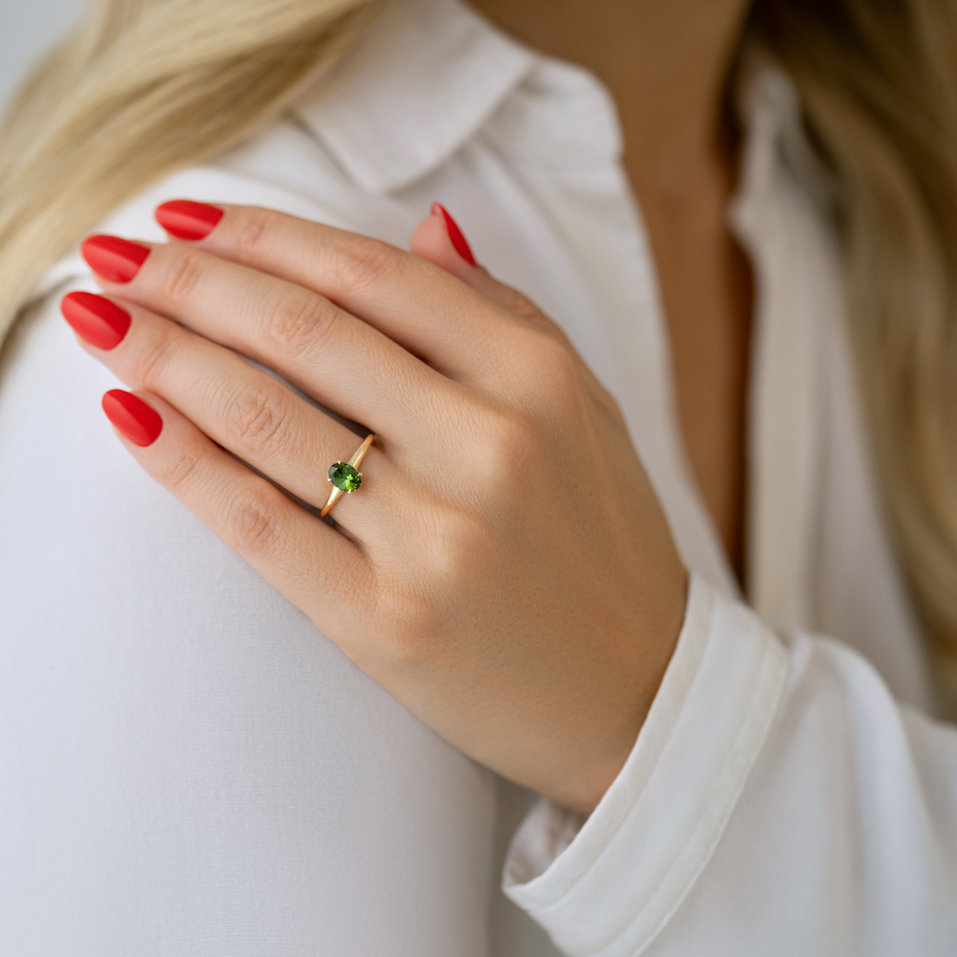 Prsteň s turmalínom Mystic Abyss