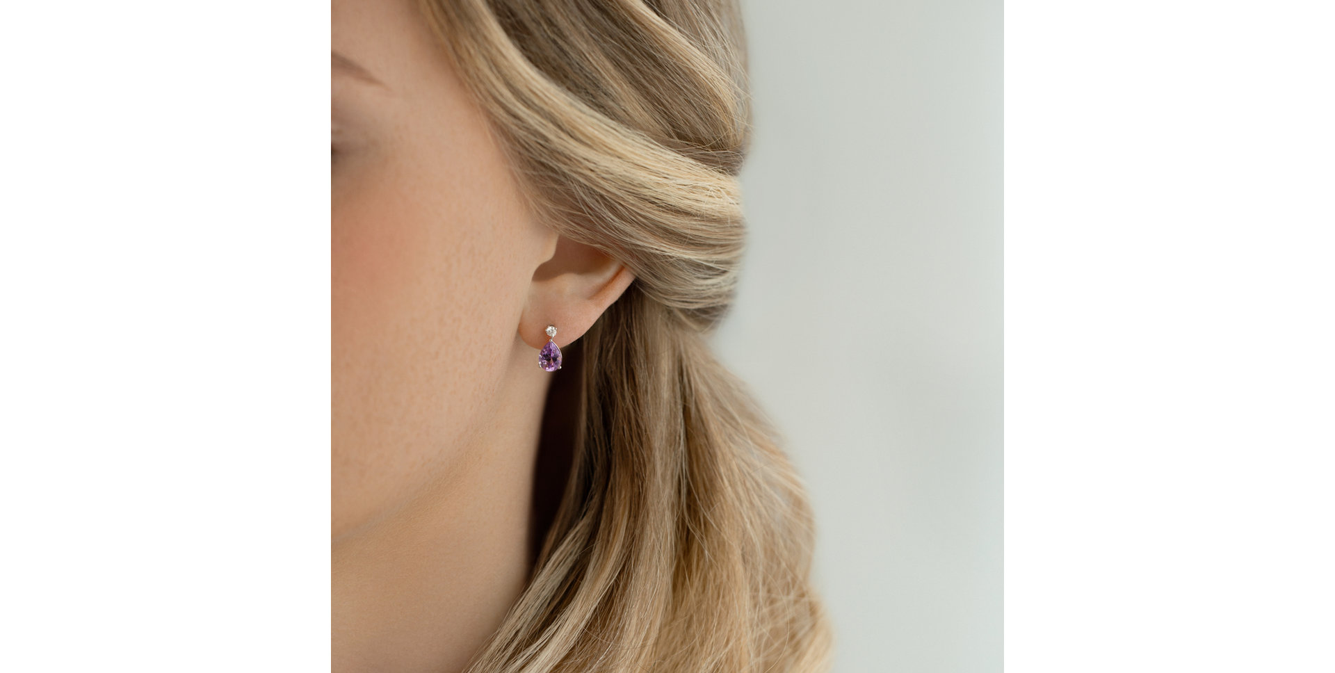 Náušnice s diamantmi a quartzom Ismene