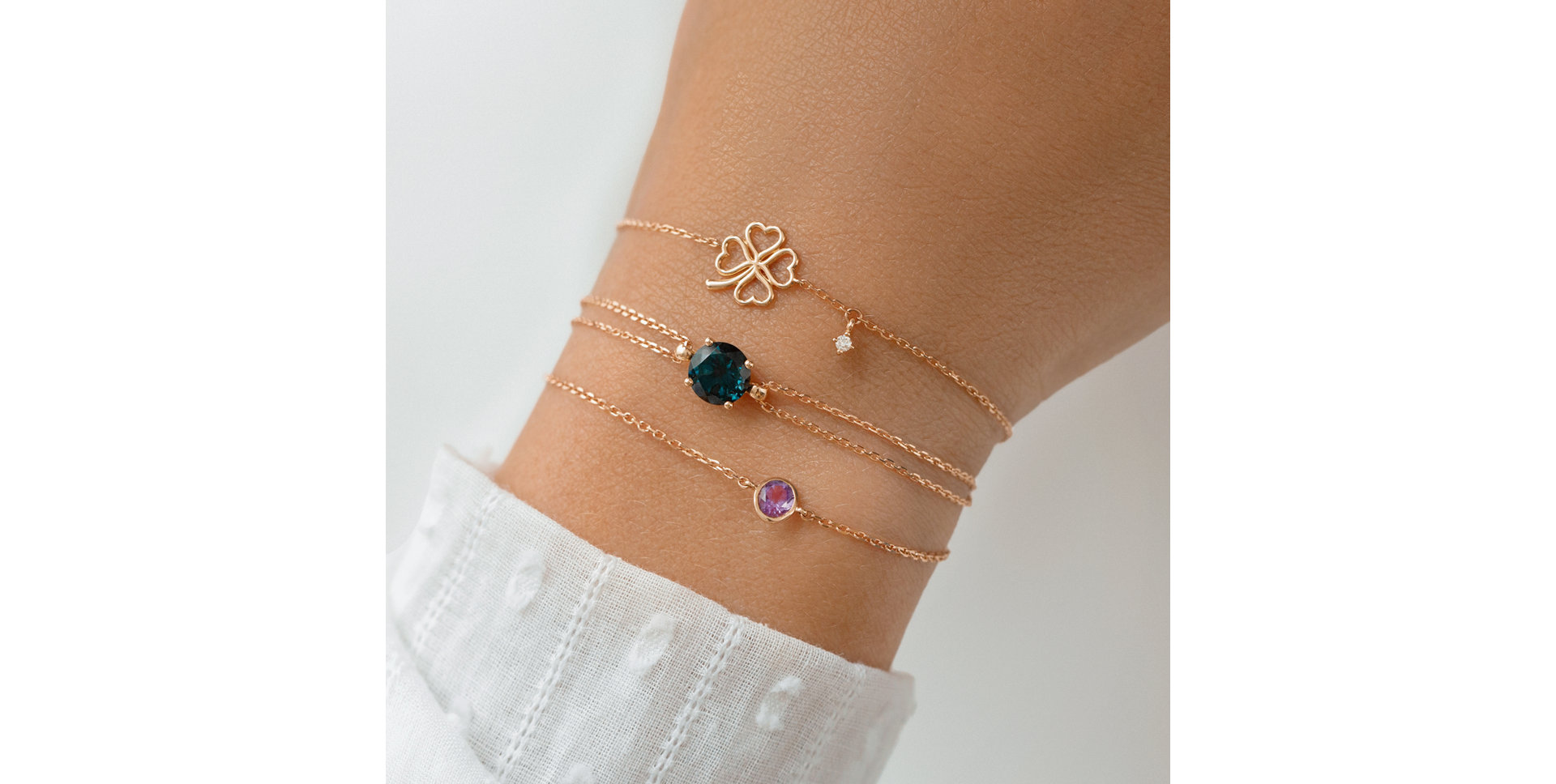 Náramok s tanzanitom Neon Dot