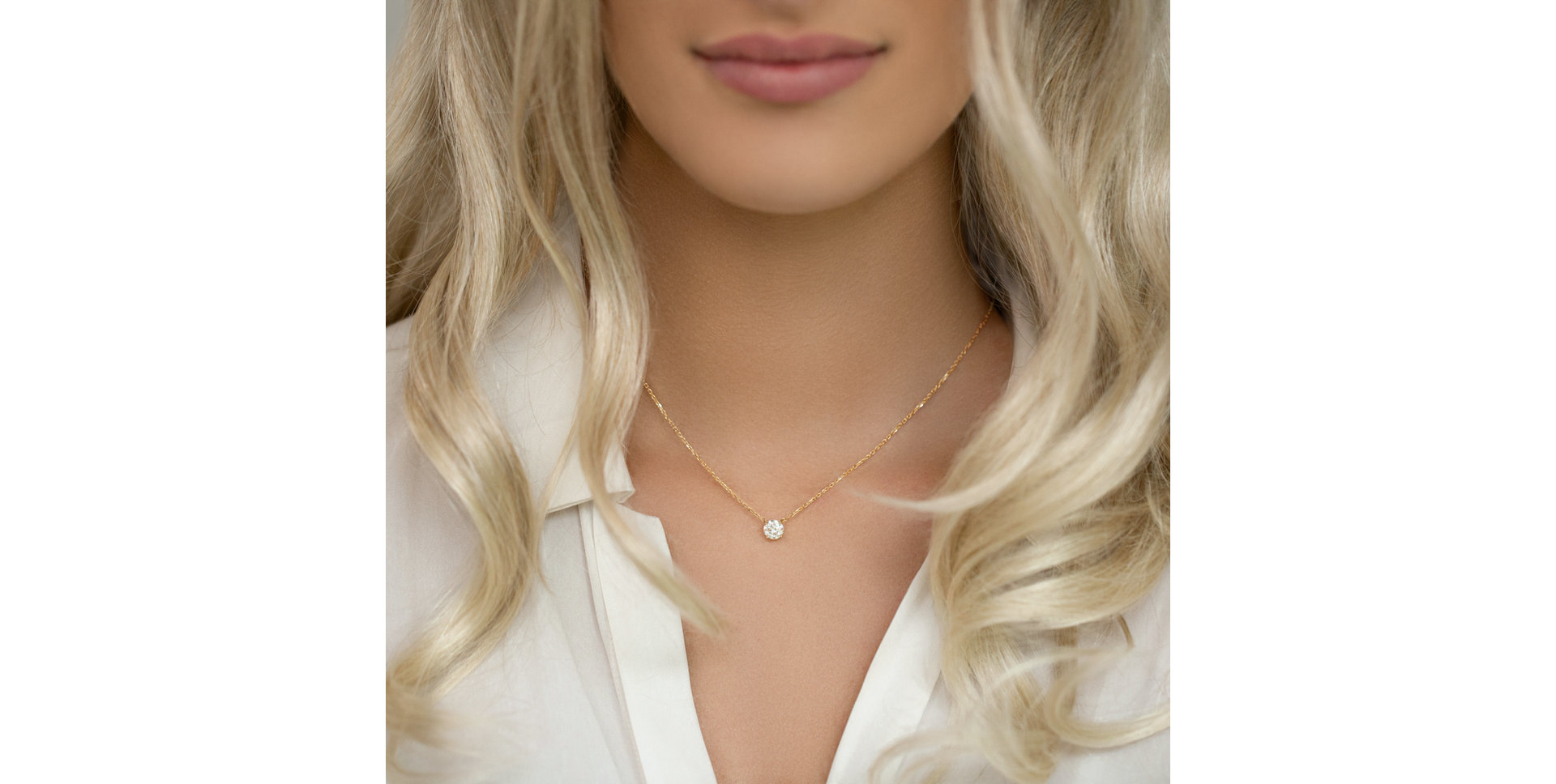 Náhrdelník s diamantom Pure Light