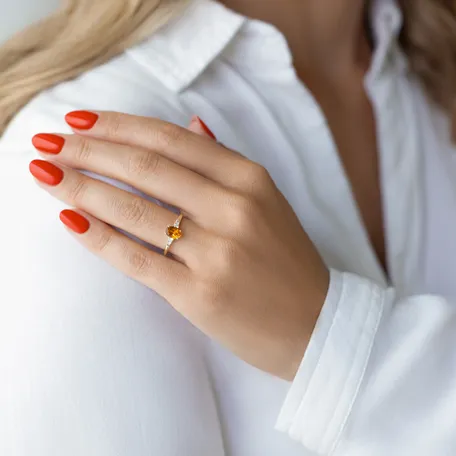 Prsteń s diamantmi a tanzanitom Elysandria