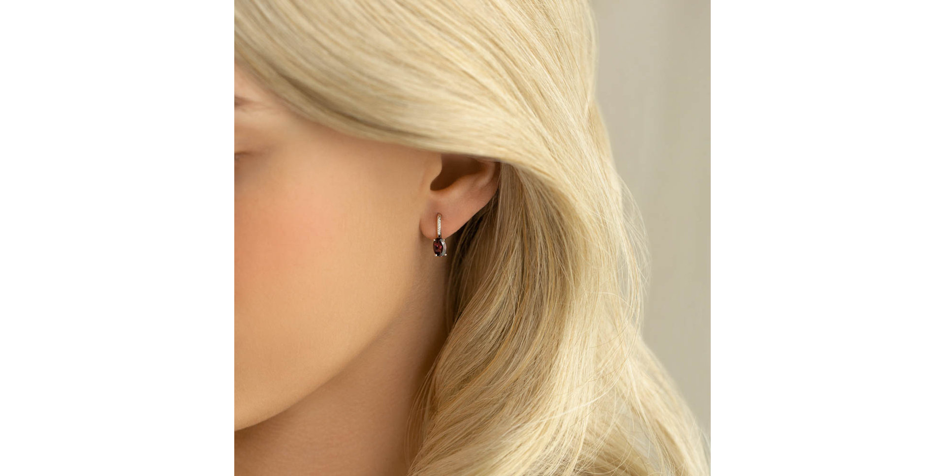 Náušnice s diamantmi a morganitom Lucrezia