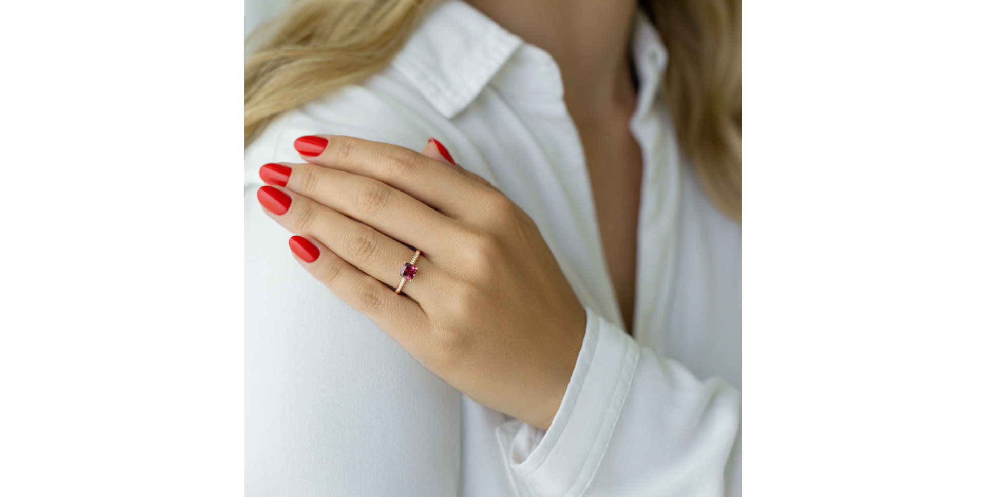 Prsteň s diamantmi a citrínom Melody Harmony