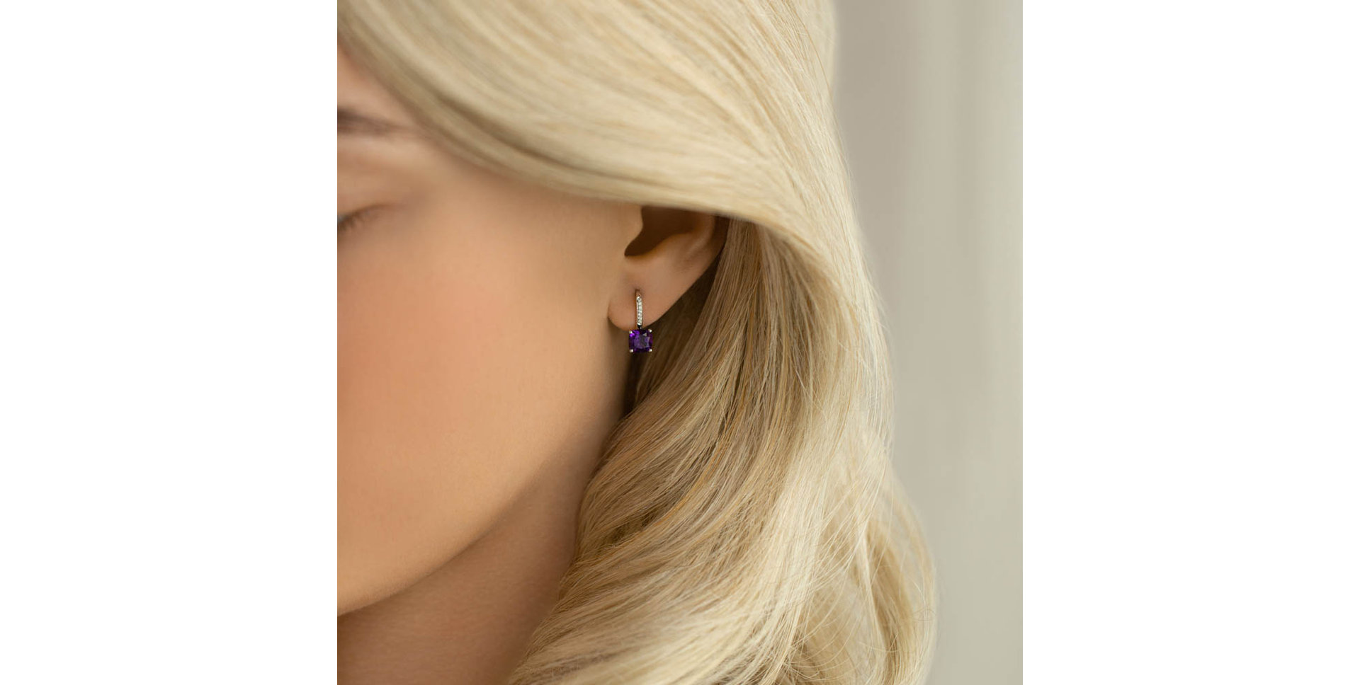 Náušnice s diamantmi a turmalínom Calliope