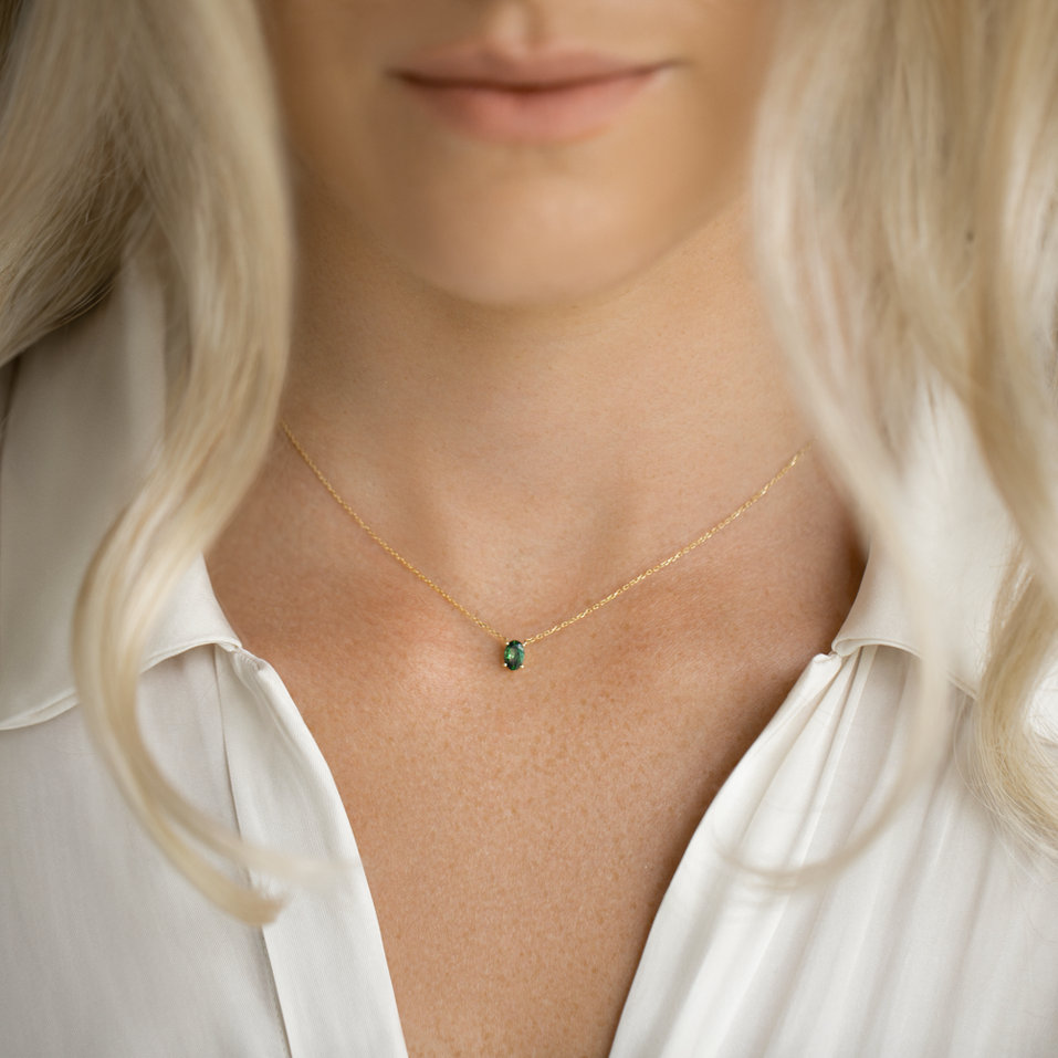 Náhrdelník s rubínom Mystic Abyss