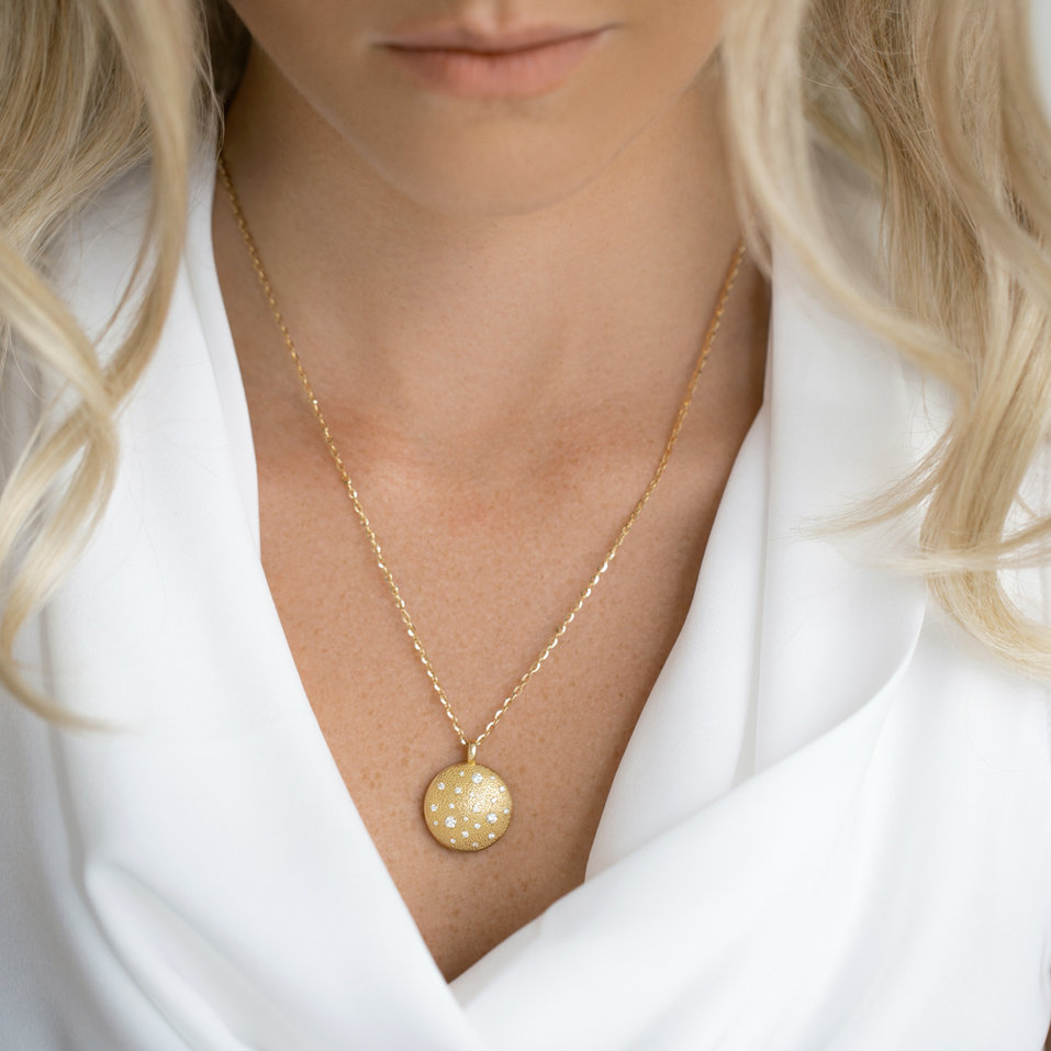 Náhrdelník s diamantmi Noble Aura