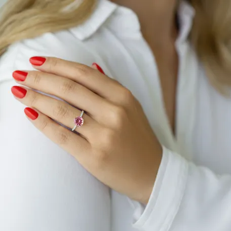 Prsteň s diamantmi a tanzanitom Bethy