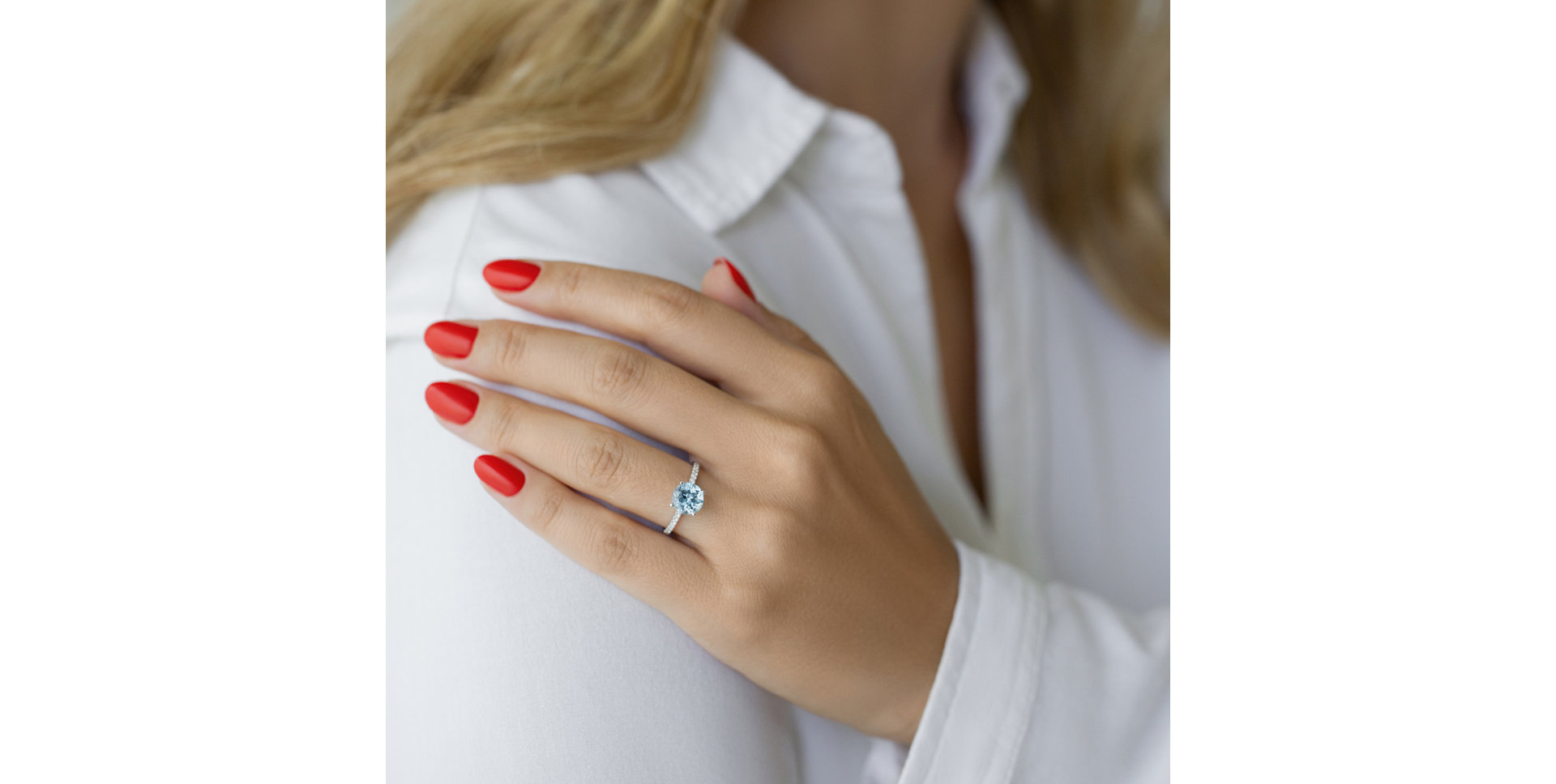 Prsteň s diamantmi a ametystom Bethy