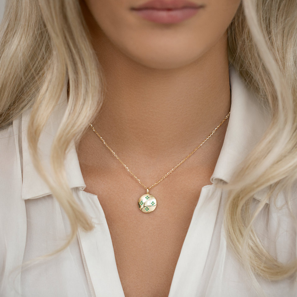 Náhrdelník so smaragdmi Aveline
