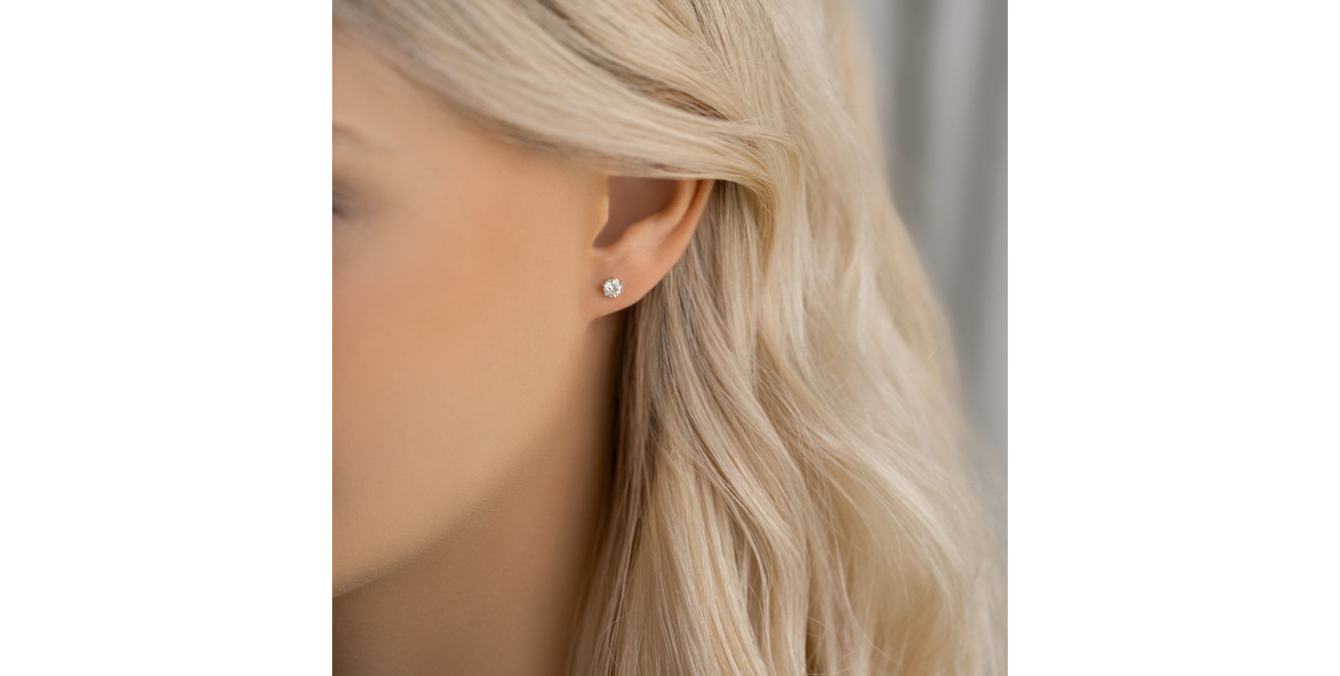 Náušnice s diamantom Vesper Romance