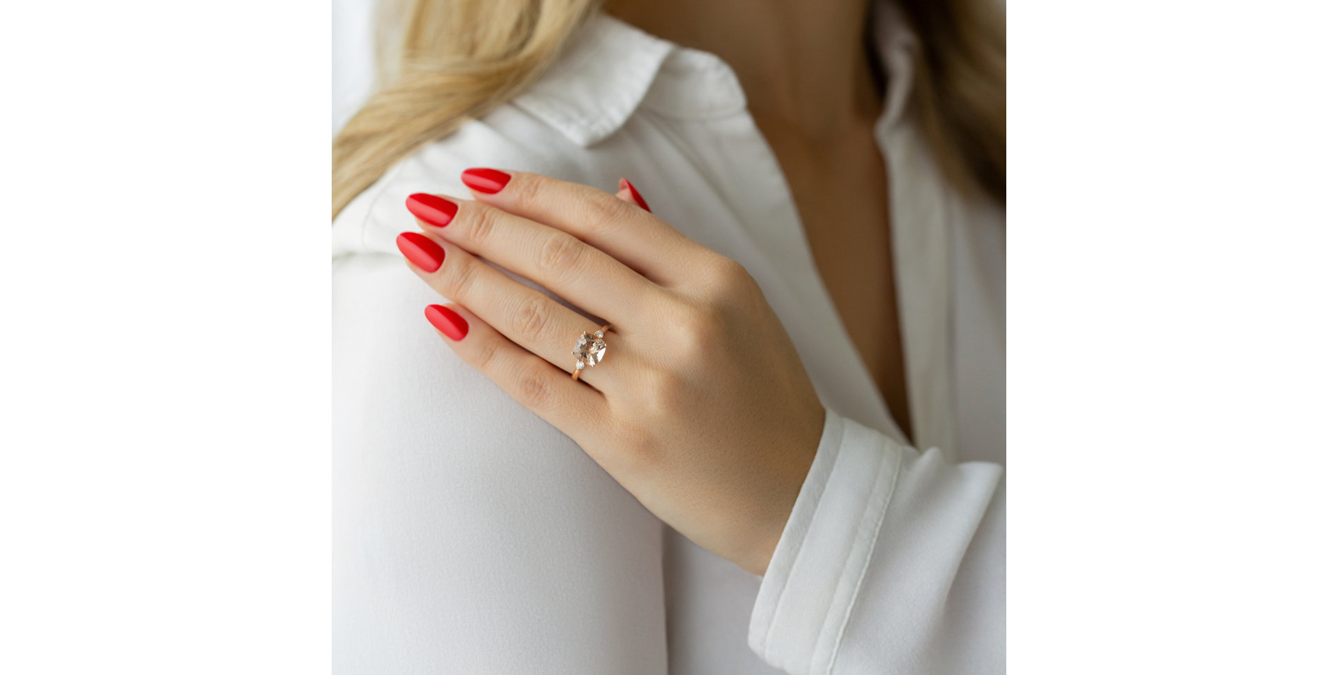 Prsteň s diamantmi a citrínom The Duchess