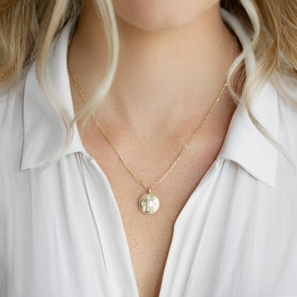 Náhrdelník s diamantmi Aveline