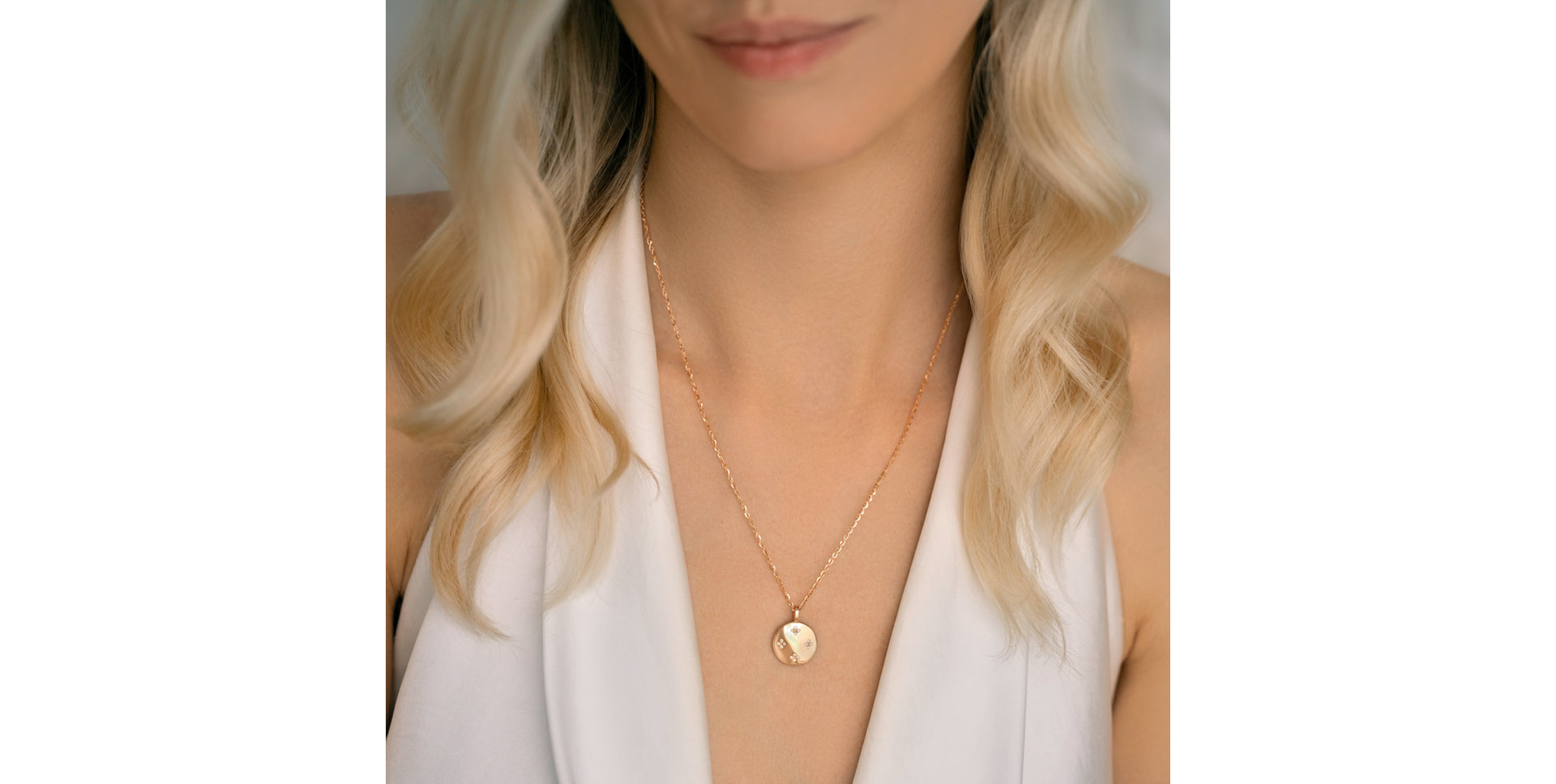 Náhrdelník s diamantmi Aveline