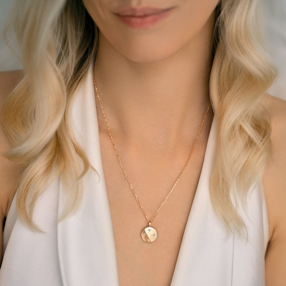 Náhrdelník s diamantmi Aveline